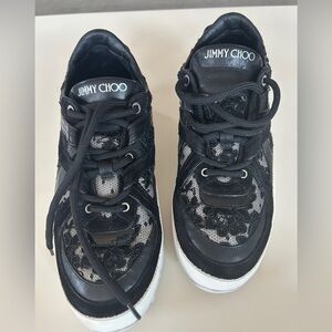Jimmy Choo Lace Up Sneakers, womens 40.5